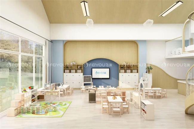 飛友幼兒園家具 | 豐富區(qū)角布局，打造幼兒園...